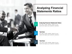 Analyzing financial statements ratios ppt powerpoint presentation gallery infographic template cpb