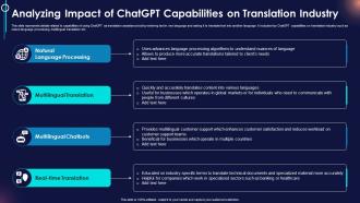 Analyzing Impact Of Chatgpt Capabilities Chatgpt Revolutionizing Translation Industry ChatGPT SS