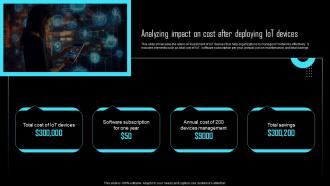 Analyzing Impact On Cost After Deploying IoT Devices Effective IoT Device Management IOT SS