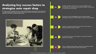 Analyzing Key Success Factors To Strategize Auto Repair Shop Business Plan BP SS