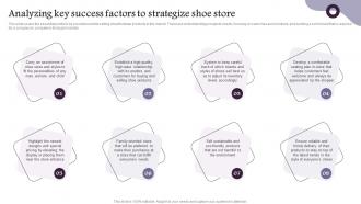 Analyzing Key Success Factors To Strategize Shoe Store Shoe Company Overview