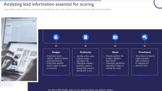 Analyzing Lead Information Essential For Scoring Ppt Slides Infographic Template