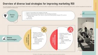 Analyzing Marketing Attribution Overview Of Diverse Lead Strategies For Improving Marketing Roi