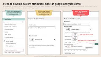 Analyzing Marketing Attribution Steps To Develop Data Driven Attribution Model In Google Analytics Multipurpose Colorful
