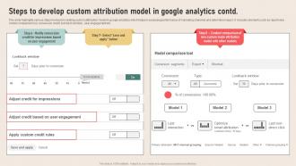 Analyzing Marketing Attribution Steps To Develop Data Driven Attribution Model In Google Analytics Attractive Colorful