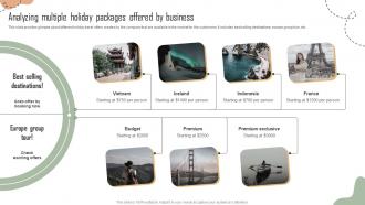 Analyzing Multiple Holiday Packages Offered Building Comprehensive Travel Agency Strategy SS V