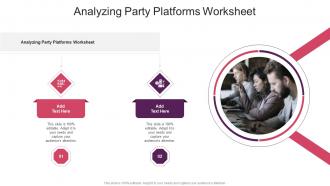 Analyzing Party Platforms Worksheet In Powerpoint And Google Slides Cpb