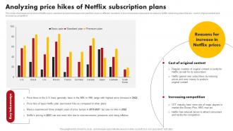 Analyzing Price Hikes Of Netflix Comprehensive Marketing Mix Strategy Of Netflix Strategy SS V