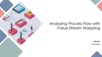 Analyzing Process Flow With Value Stream Mapping PPT Mockup AT