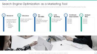 Analyzing product capabilities search engine optimization marketing tool