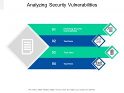 Analyzing security vulnerabilities ppt powerpoint presentation model slides cpb