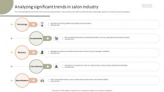 Analyzing Significant Trends In Salon Industry Improving Client Experience And Sales Strategy SS V