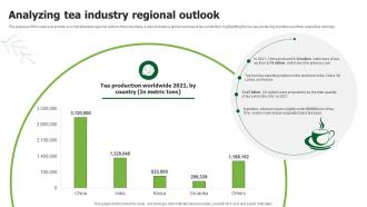 Analyzing Tea Industry Regional Outlook Tea Business Plan BP SS