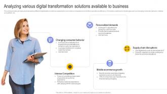 Analyzing Various Digital Transformation Solutions Digital Transformation In E Commerce DT SS