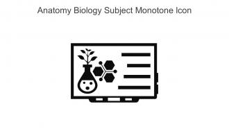 Anatomy Biology Subject Monotone Icon In Powerpoint Pptx Png And Editable Eps Format