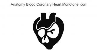 Anatomy Blood Coronary Heart Monotone Icon In Powerpoint Pptx Png And Editable Eps Format