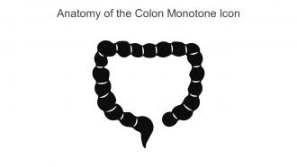 Anatomy Of The Colon Monotone Icon In Powerpoint Pptx Png And Editable Eps Format