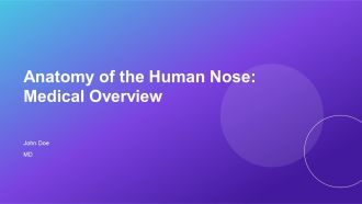 Anatomy Of The Human Nose Medical Overview PPT Guidelines AT