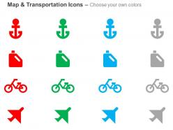 Anchor fuel cane cycle plane ppt icons graphics