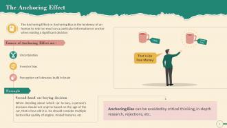 Anchoring Effect In Negotiation Training Ppt