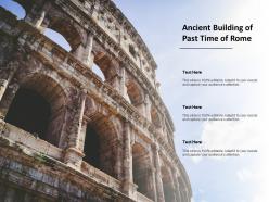 Ancient building of past time of rome