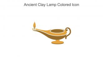 Ancient Clay Lamp Colored Icon In Powerpoint Pptx Png And Editable Eps Format
