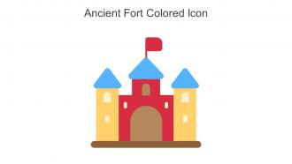 Ancient Fort Colored Icon In Powerpoint Pptx Png And Editable Eps Format