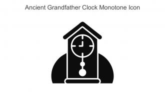 Ancient Grandfather Clock Monotone Icon In Powerpoint Pptx Png And Editable Eps Format