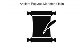 Ancient Papyrus Monotone Icon In Powerpoint Pptx Png And Editable Eps Format