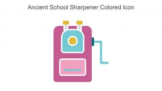 Ancient School Sharpener Colored Icon in powerpoint pptx png and editable eps format