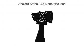 Ancient Stone Axe Monotone Icon In Powerpoint Pptx Png And Editable Eps Format