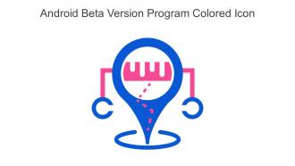 Android Beta Version Program Colored Icon In Powerpoint Pptx Png And Editable Eps Format