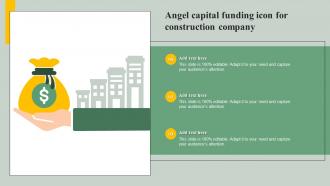 Angel Capital Funding Icon For Construction Company