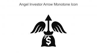 Angel Investor Arrow Monotone Icon In Powerpoint Pptx Png And Editable Eps Format