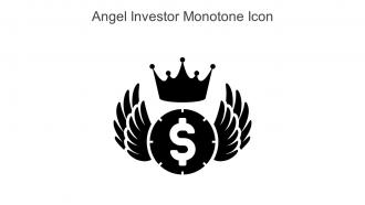 Angel Investor Monotone Icon In Powerpoint Pptx Png And Editable Eps Format