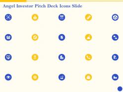 Angel investor pitch deck icons slide ppt brochure