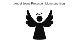 Angel Jesus Protection Monotone Icon In Powerpoint Pptx Png And Editable Eps Format