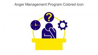 Anger Management Program Colored Icon In Powerpoint Pptx Png And Editable Eps Format