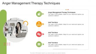 Anger Management Therapy Techniques In Powerpoint And Google Slides Cpb
