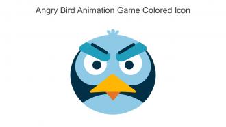 Angry Bird Animation Game Colored Icon In Powerpoint Pptx Png And Editable Eps Format