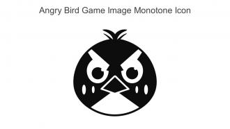 Angry Bird Game Image Monotone Icon In Powerpoint Pptx Png And Editable Eps Format