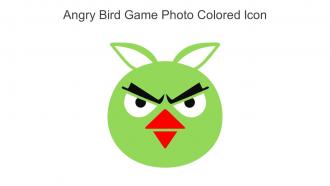 Angry Bird Game Photo Colored Icon In Powerpoint Pptx Png And Editable Eps Format