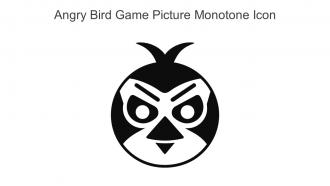 Angry Bird Game Picture Monotone Icon In Powerpoint Pptx Png And Editable Eps Format