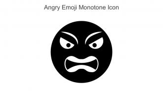 Angry Emoji Monotone Icon In Powerpoint Pptx Png And Editable Eps Format