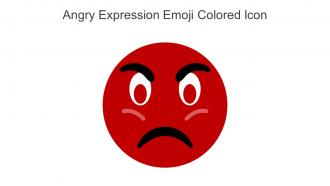 Angry Expression Emoji Colored Icon In Powerpoint Pptx Png And Editable Eps Format