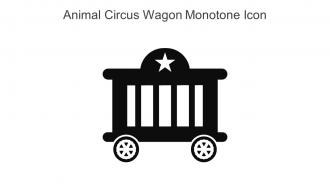 Animal Circus Wagon Monotone Icon In Powerpoint Pptx Png And Editable Eps Format