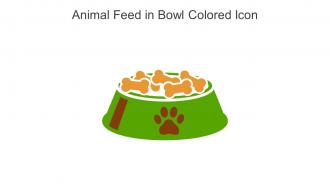 Animal Feed In Bowl Colored Icon In Powerpoint Pptx Png And Editable Eps Format