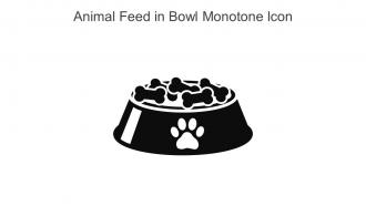 Animal Feed In Bowl Monotone Icon In Powerpoint Pptx Png And Editable Eps Format