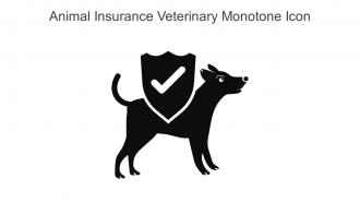 Animal Insurance Veterinary Monotone Icon In Powerpoint Pptx Png And Editable Eps Format