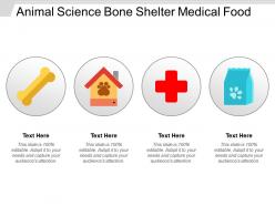 Animal science bone shelter medical food